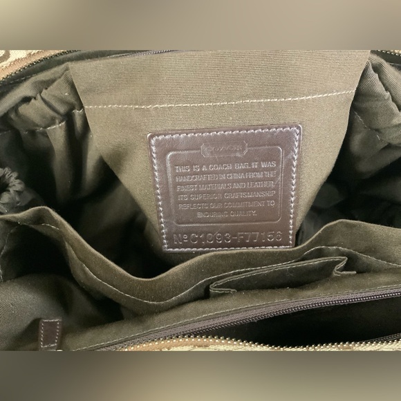 Coach Khaki Signature Multi-functional Tote bag (EUC) - Picture 11 of 17